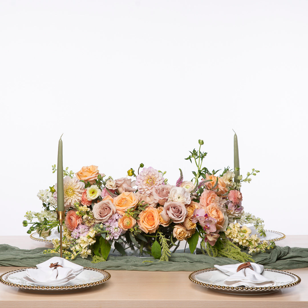 Low & Linear Event Centerpiece