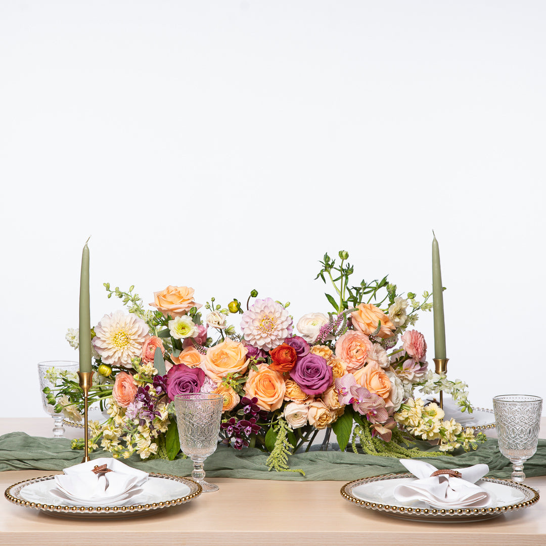 Low & Linear Event Centerpiece